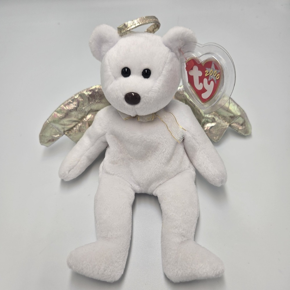 Ty Beanie Babies 2000 Halo‎ II the Angel Bear  ORIGINAL